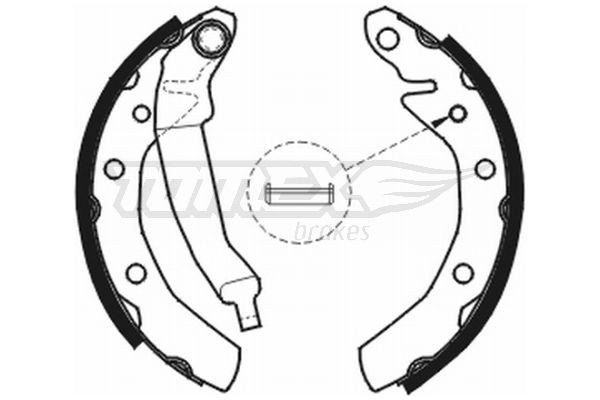 TOMEX Brakes Bremsbackensatz
